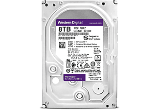 WD Purple Festplatte, 8 TB HDD SATA 6 Gbps, 3,5 Zoll, intern