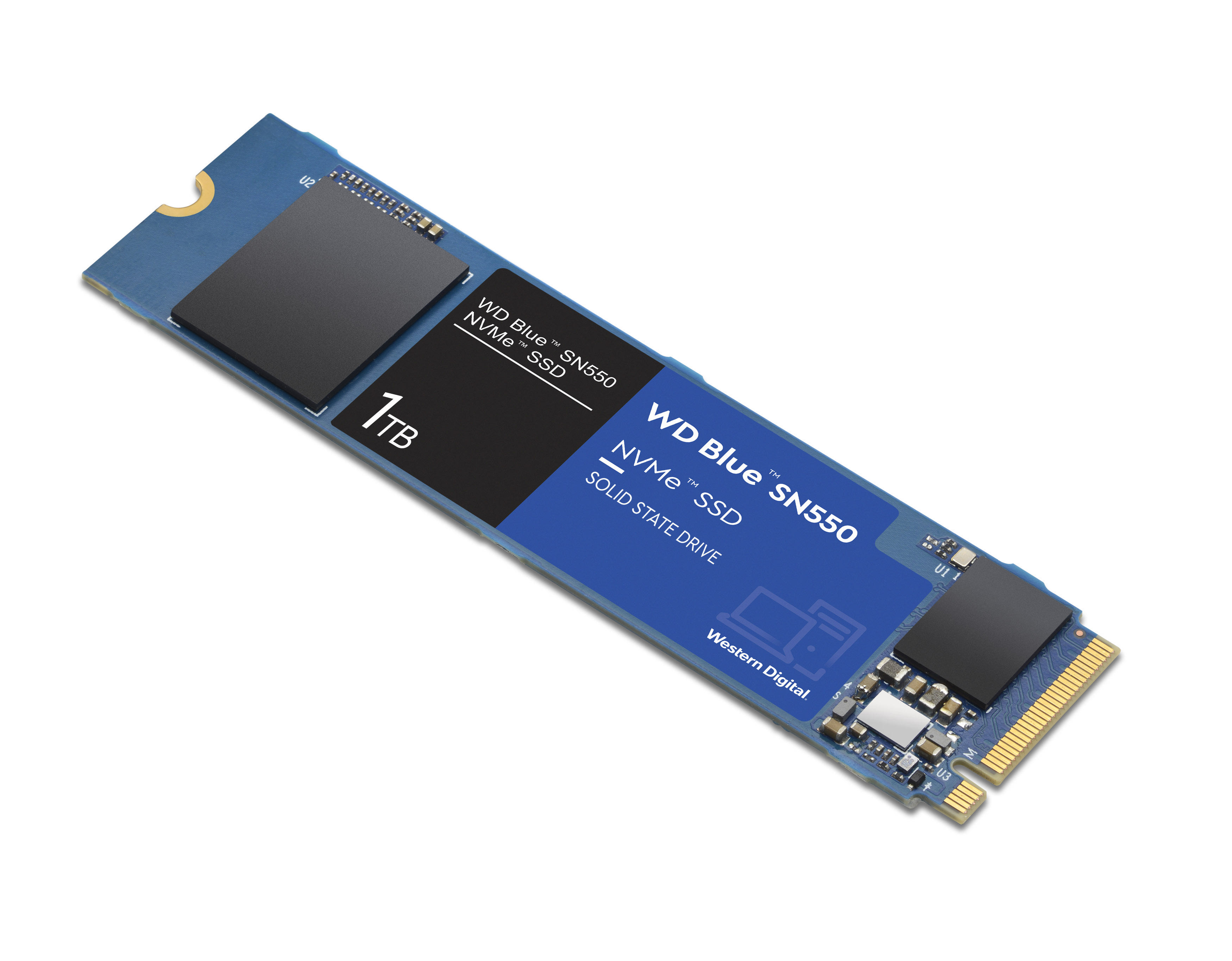 WD Blue™ SN550 NVMe SSD Speicher, 1 TB SSD M.2 via PCIe, intern