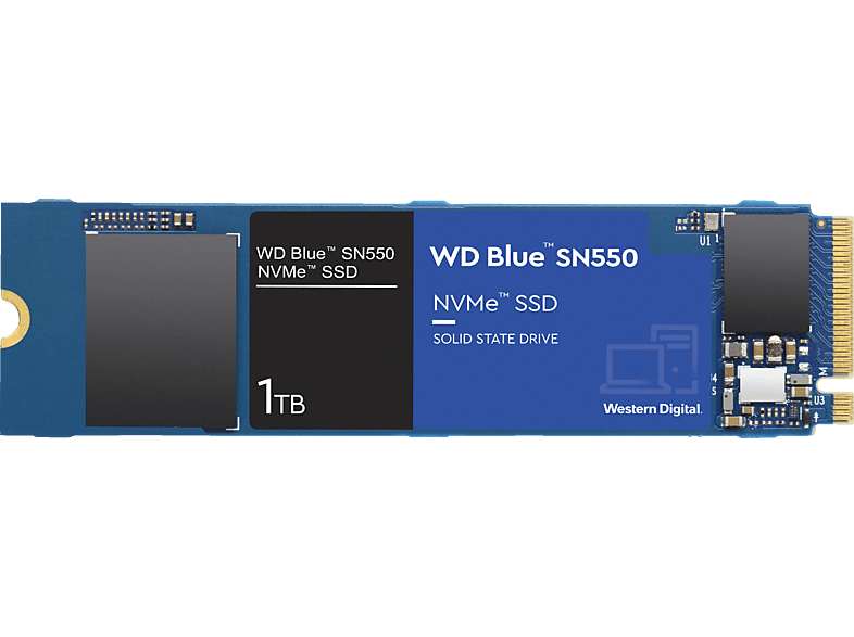 WD Blue™ SN550 NVMe PCIe, via M.2 SSD 1 Speicher, intern SSD TB