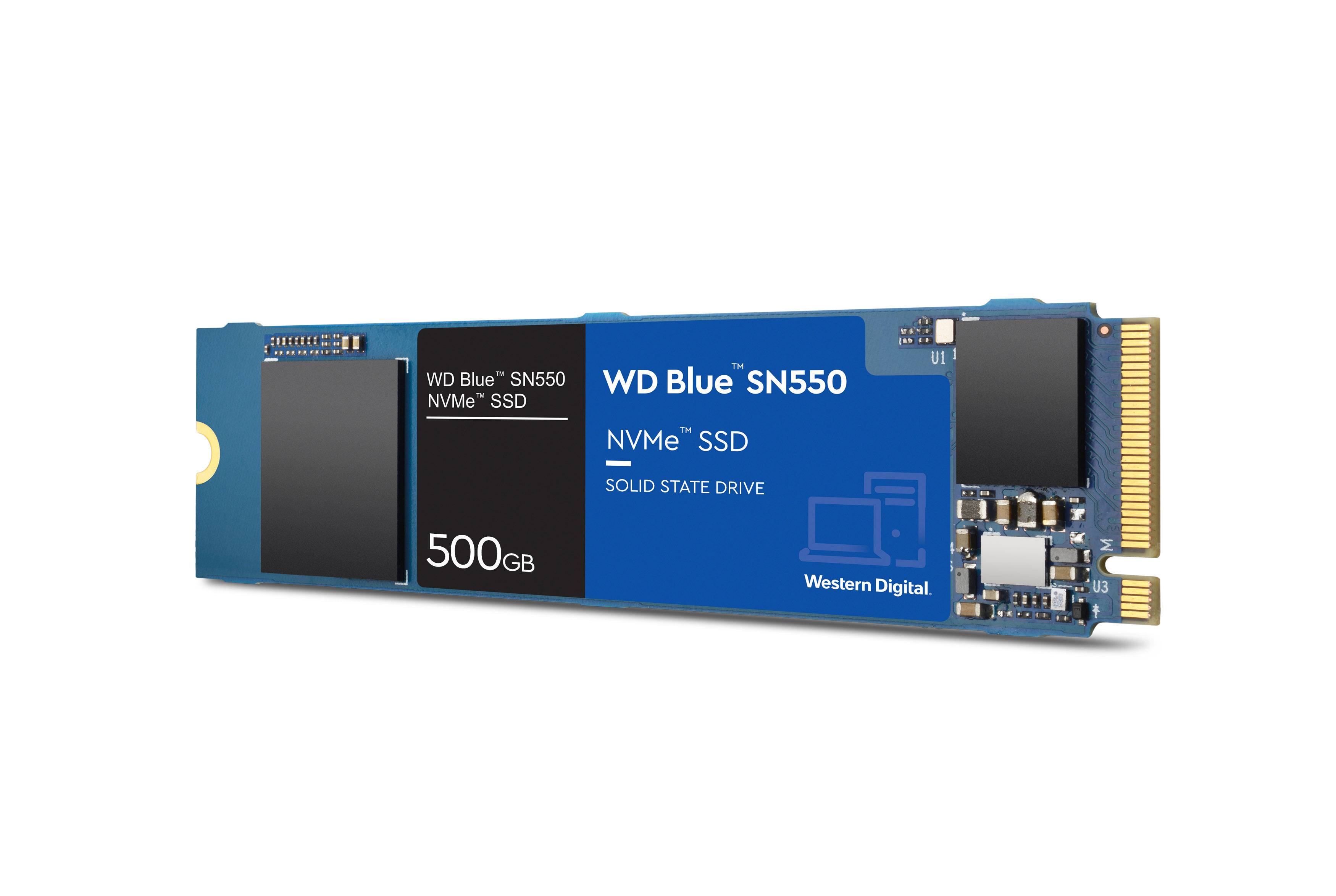 WD Blue™ SN550 Speicher, 500 GB SSD M.2 via PCIe, intern