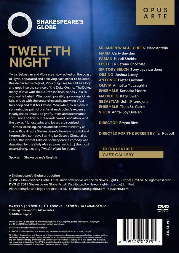 Shakespeare: Twelfth Night DVD
