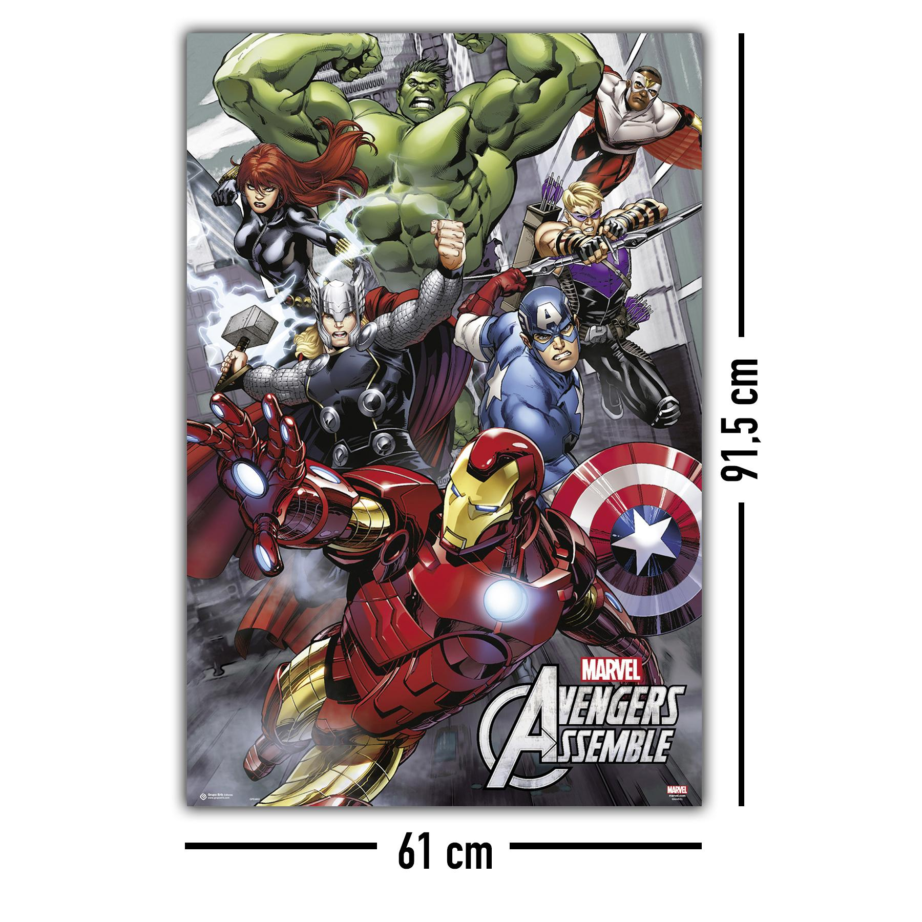Marvel The GRUPO EDITORES Avengers ERIK Comics Poster
