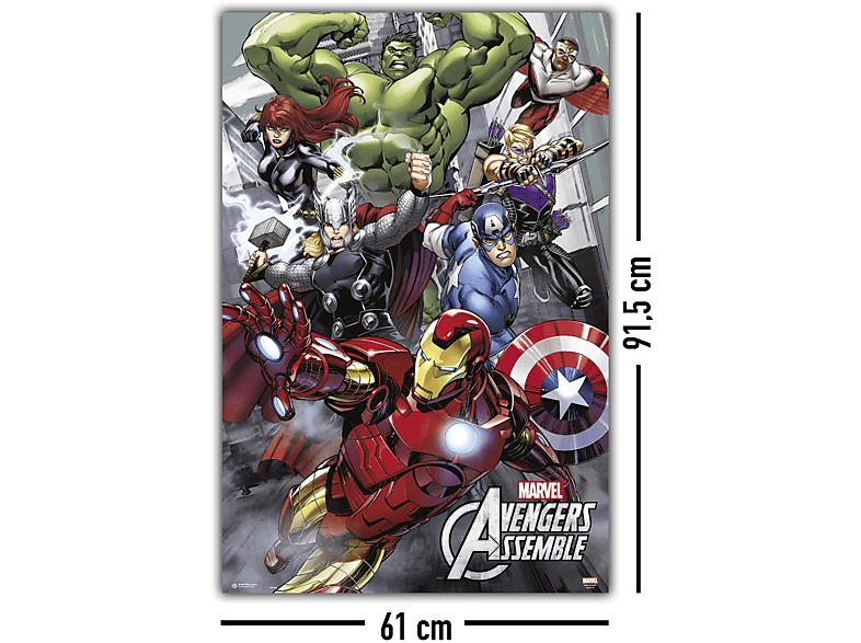 GRUPO ERIK EDITORES The Avengers Marvel Comics Poster