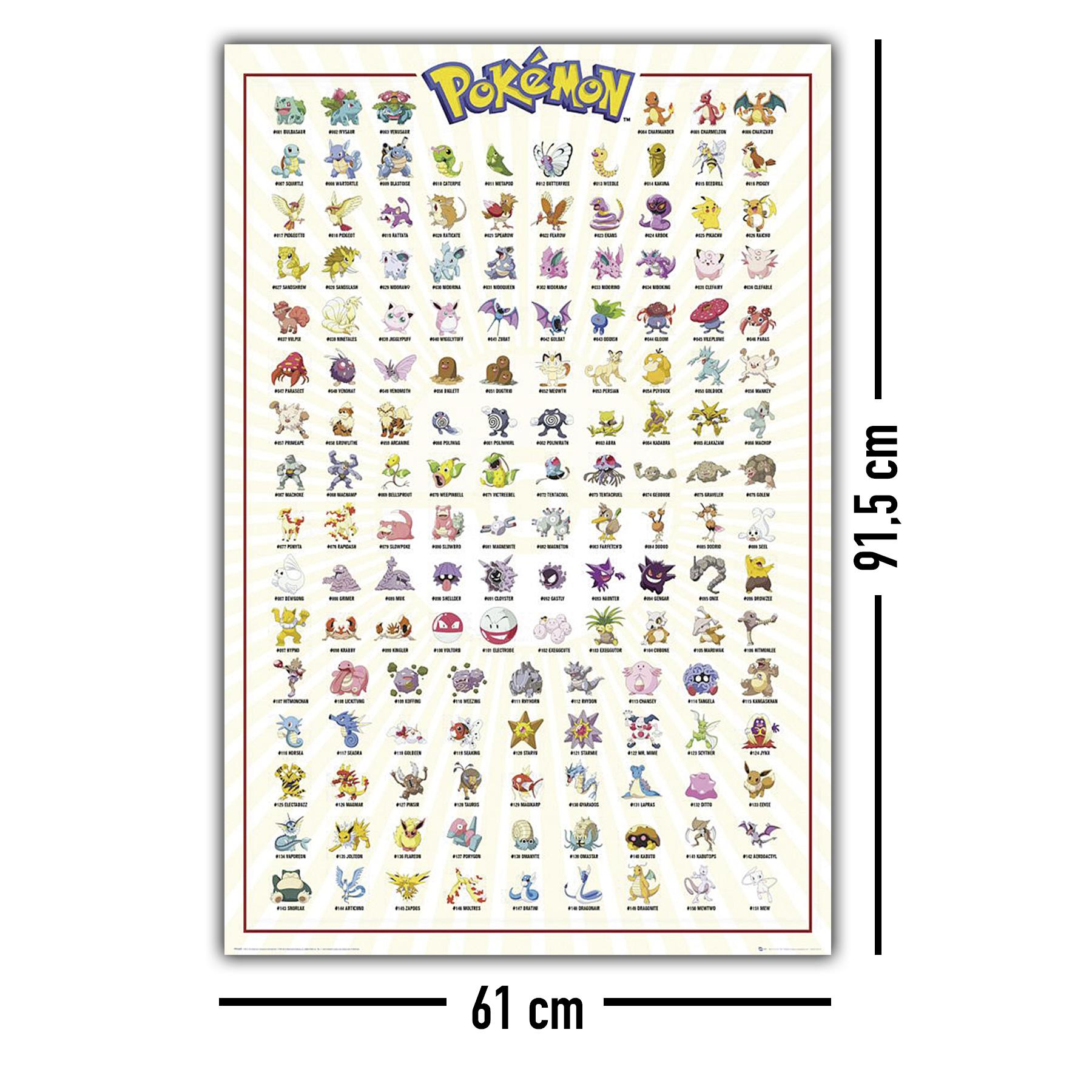 GB EYE Charaktere Poster Pokémon Großformatige Poster