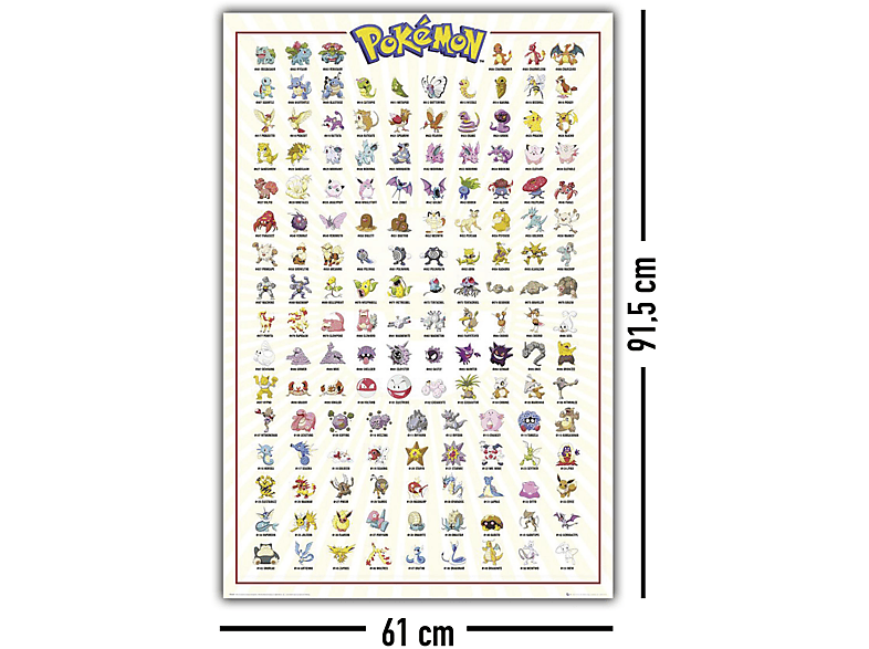 GB EYE Pokémon Charaktere Großformatige Poster Poster
