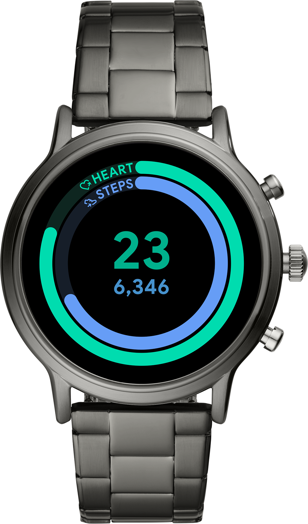 FOSSIL Gen 5 Touchscreen Smartwatch Carlyle 44 mm Grijs/Roestvrij staal