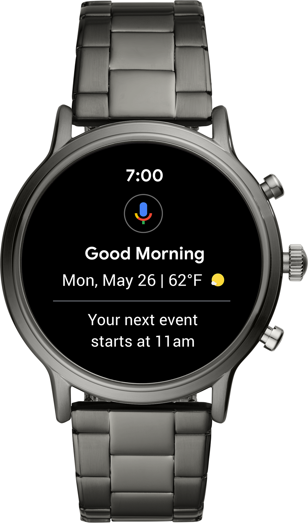 FOSSIL Gen 5 Touchscreen Smartwatch Carlyle 44 mm Grijs/Roestvrij staal