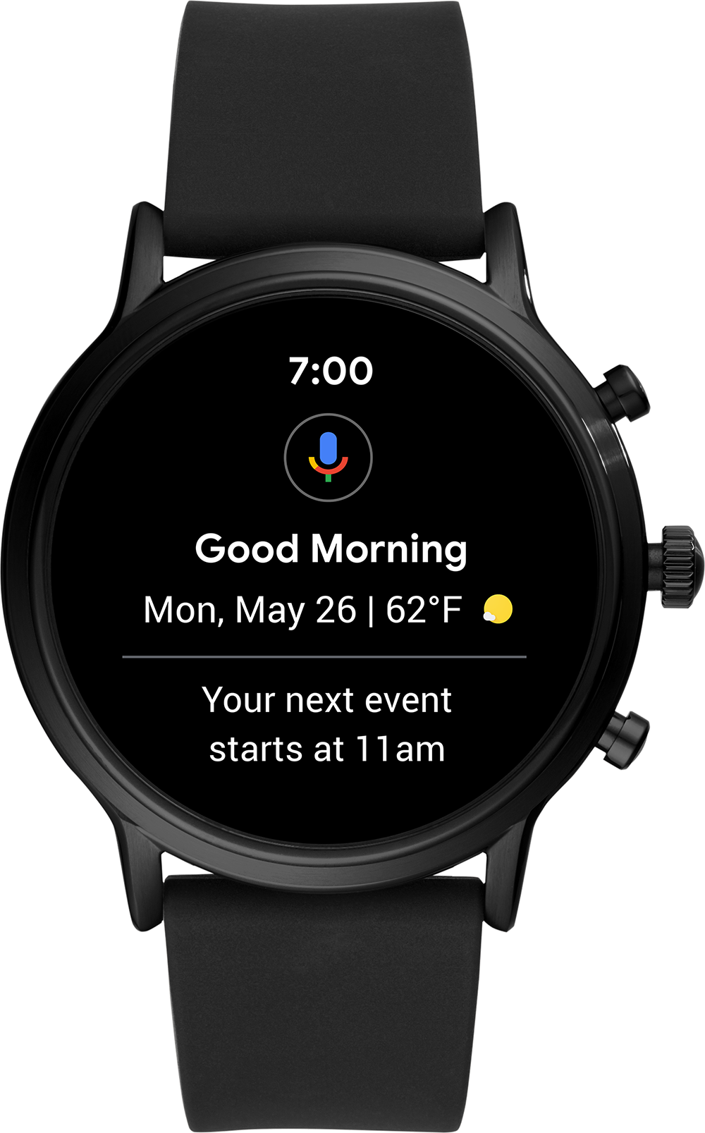 FOSSIL Gen 5 Touchscreen Smartwatch Carlyle 44 mm Zwart/Roestvrij staal