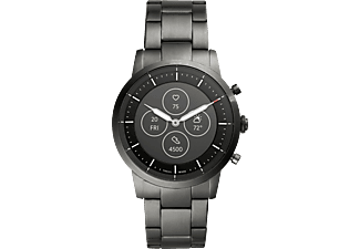 FOSSIL Hybrid HR Smartwatch Collider 42 mm Grijs/Roestvrij staal