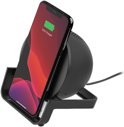 BELKIN Chargeur sans fil avec haut-parleur Bluetooth Noir (AUF001vfBK)