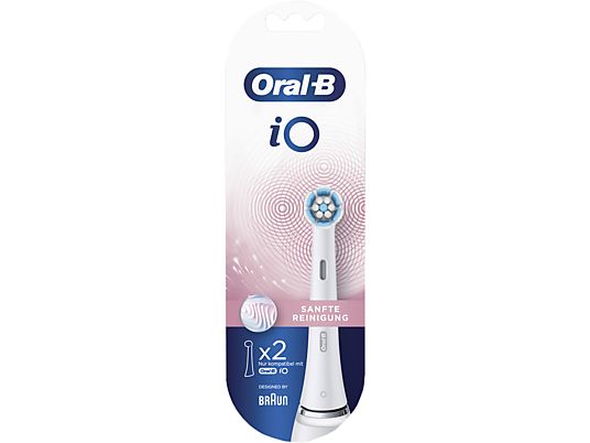 ORAL-B iO Soft 2er - Aufsteckbürsten (Weiss)