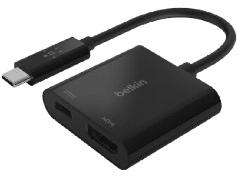 Belkin Usb-c Adapter Naar Hdmi 4k + Power (usb-c) 60w Zwart (avc002btbk)