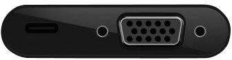 BELKIN Adaptateur USB-C vers VGA + Power (USB-C) 60W Noir (AVC001BTBK)
