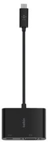 BELKIN Adaptateur USB-C vers VGA + Power (USB-C) 60W Noir (AVC001BTBK)