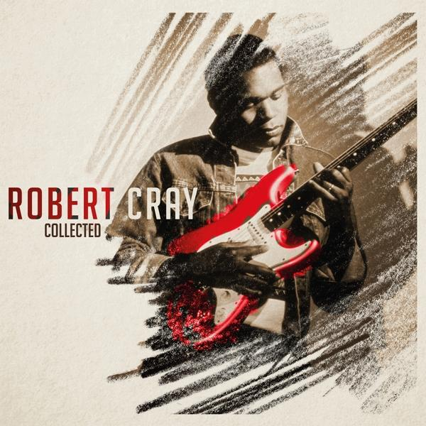 A Robert Cray, Collected albumborítója egy férfival, aki piros gitáron játszik.