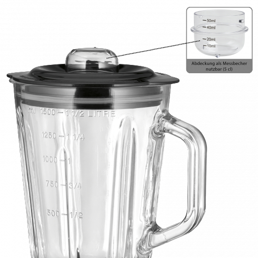 PROFICOOK PC-UM 1195 Standmixer Anthrazit (800 Watt)