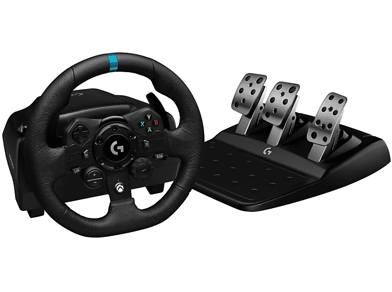 Volante- Logitech G923, Para Xbox X, One, PC, Pedales, Escala 1:1, USB, LED, Trueforce