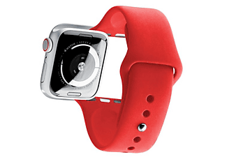 Correa - Cellular Line URBANAPPWATCH4244R, Para Apple Watch, 42- 44 mm, Enganche magnético, Rojo