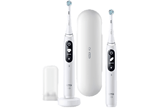 ORAL-B Série iO 7N + 2ème pièce à main - Brosse à dents électrique (Blanc)