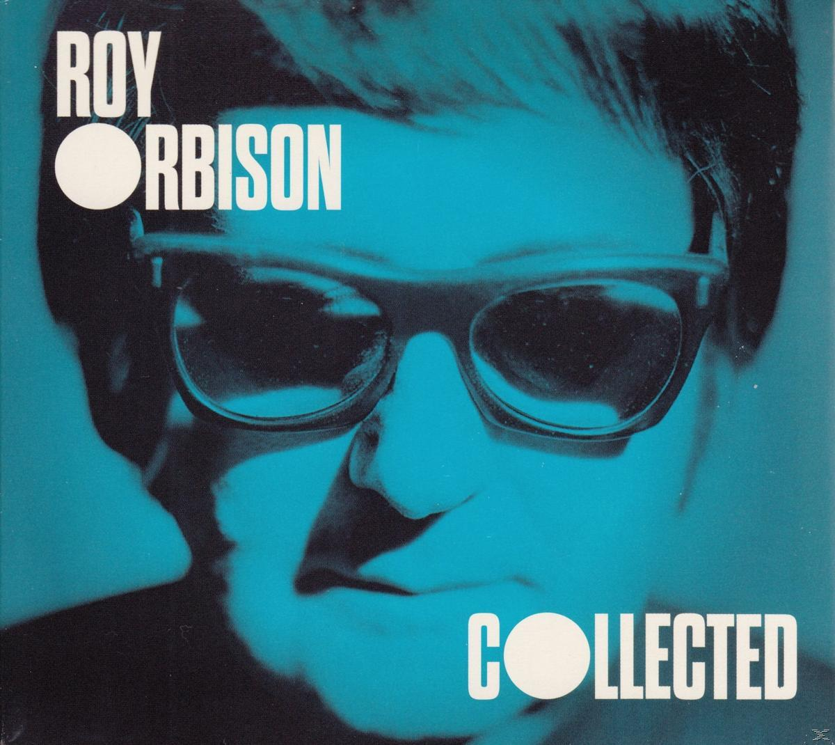Pochette d'album : Roy Orbison, avec des lunettes de soleil. Texte : Collected, et le nom de l'artiste.