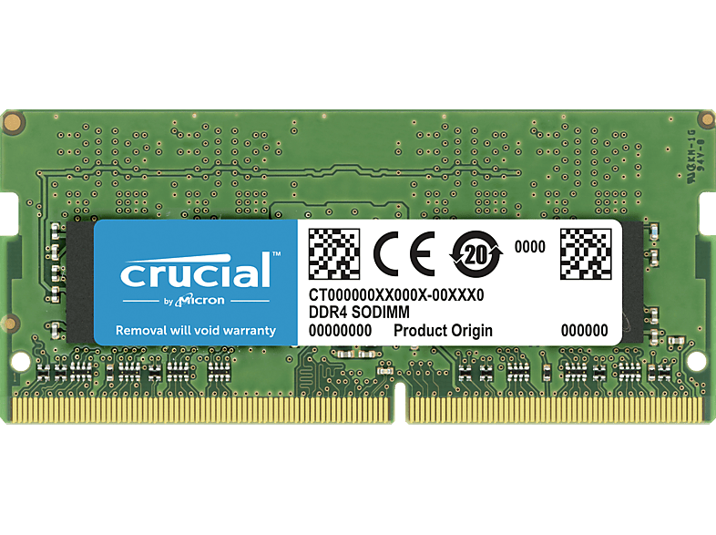 CRUCIAL 2666 MT/s SODIMM 260pin Arbeitsspeicher 8 GB DDR4 | Arbeitsspeicher Laptop