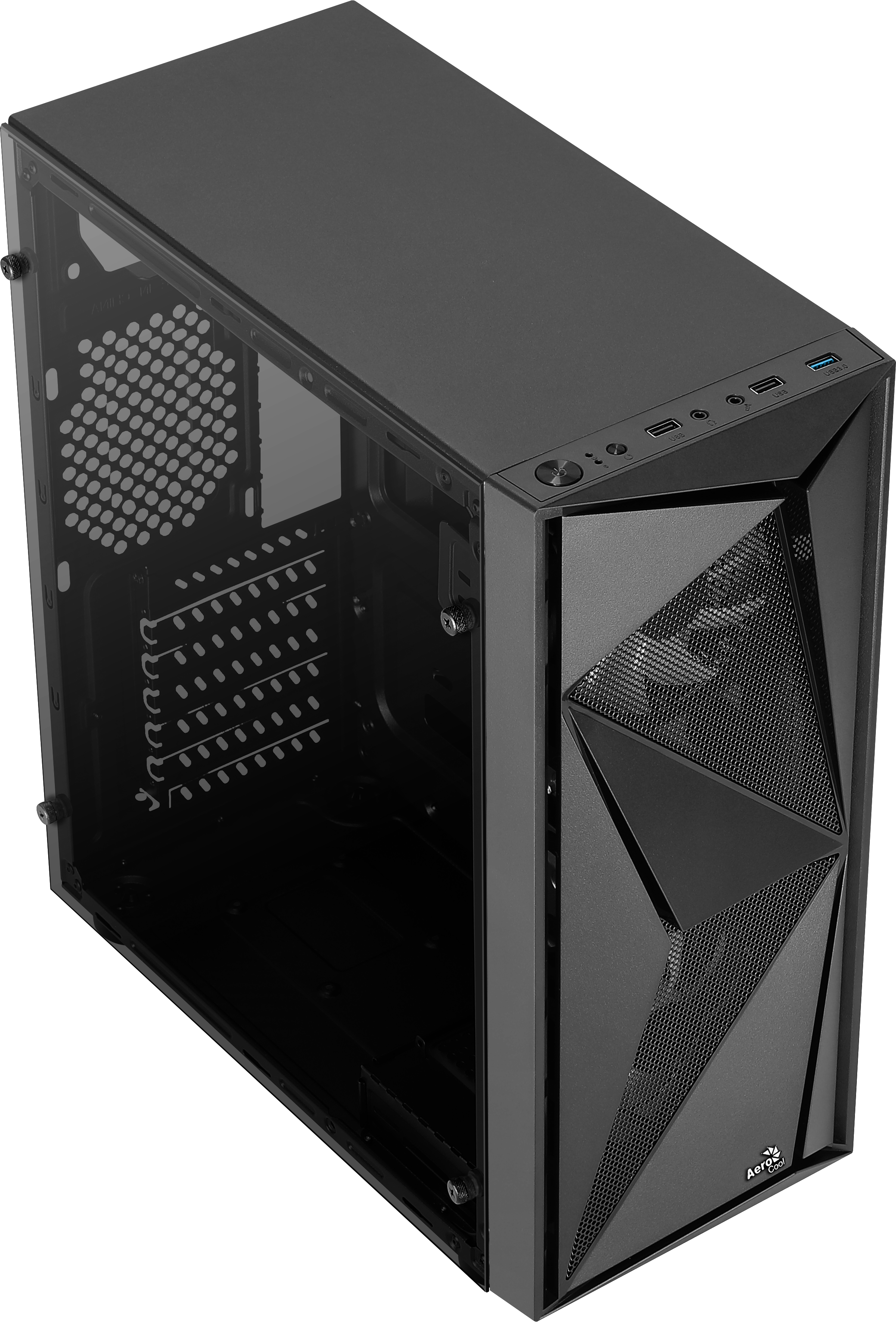 AEROCOOL ACCM-PV22023.11 Glider PC-Gehäuse, Schwarz