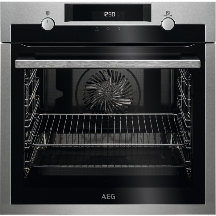 Horno - AEG BPE53512YM, 71 l, 3500 W, Multifunción, Independiente, Pirolítico, 60 cm, A+, Inox