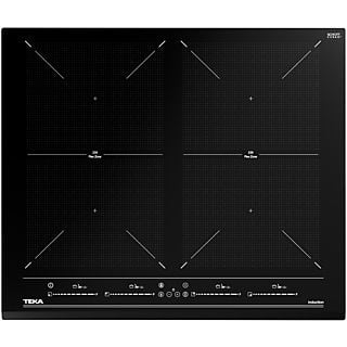 Placa inducción - Teka IZF 64600 BK MSP, 6 zonas (4 + 2 Flex combinadas), Zona grande 39.7 cm, 60 cm, Negro