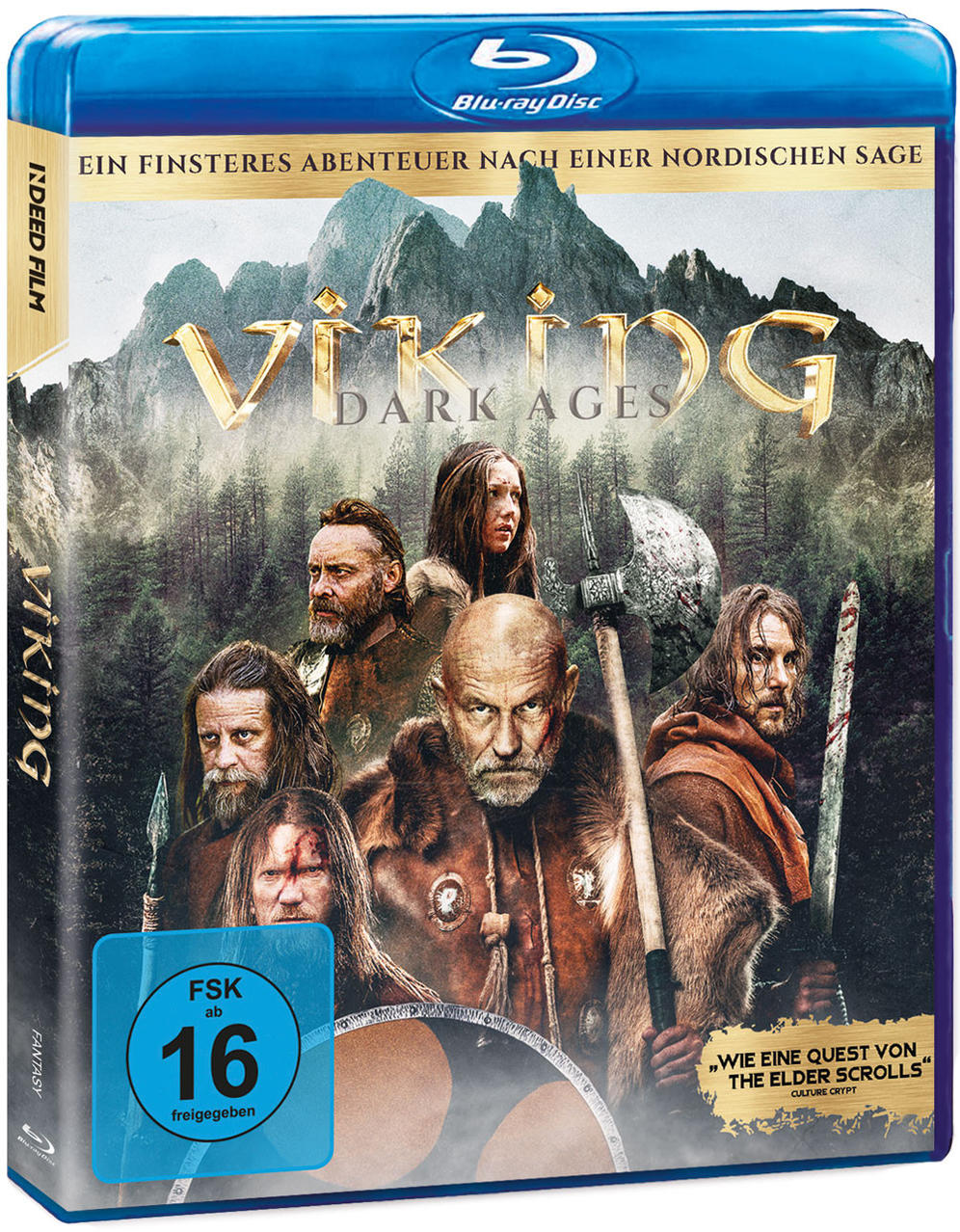 Blu-ray-Filmcover: 'Viking: Dark Ages' mit einer Gruppe von Wikingern.