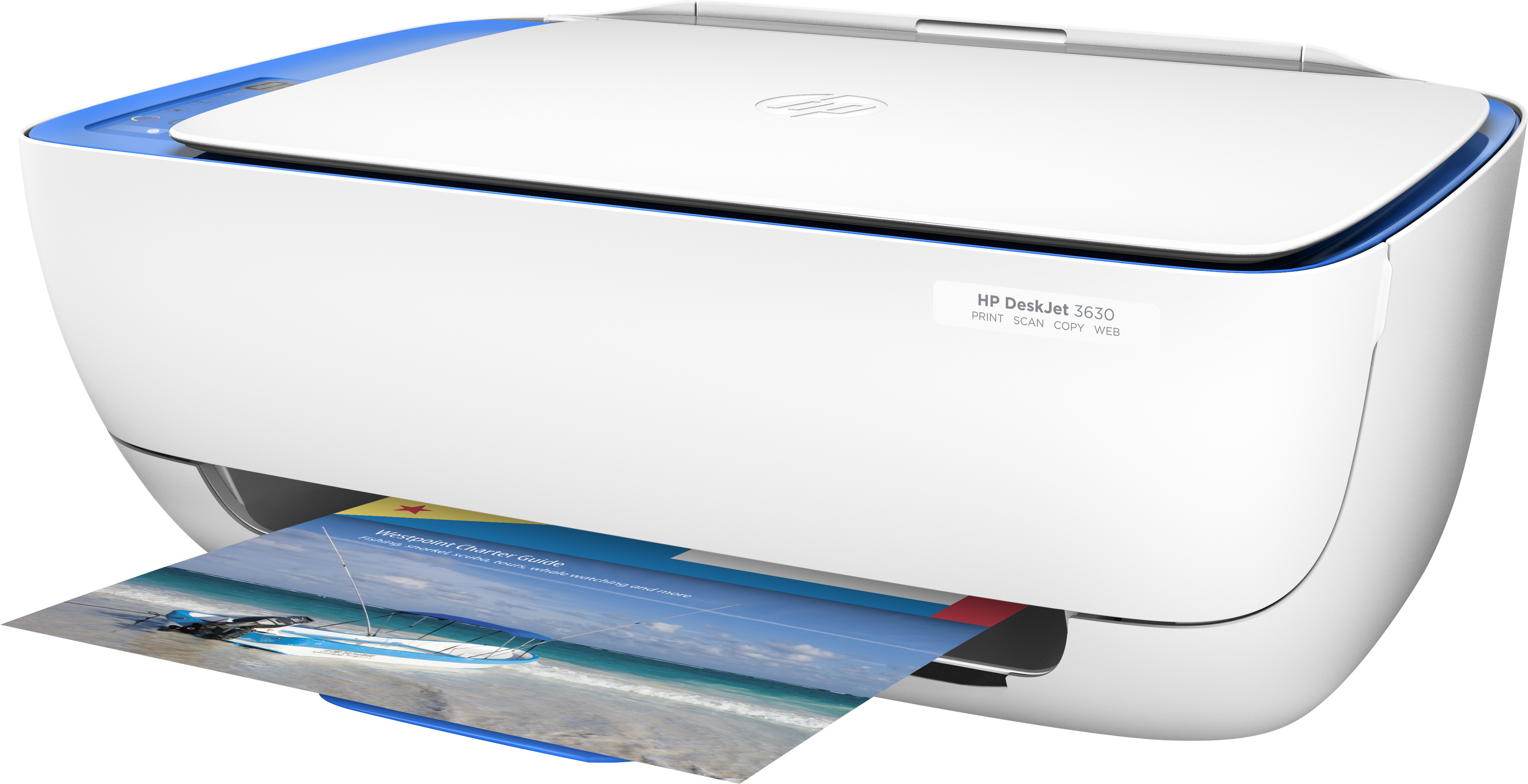 Impresora Multifunción - HP DeskJet 3637, Impresión, copia, escaner, WiFi, USB
