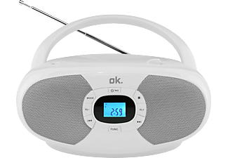 OK ORC 131-WT - Boombox (FM, Bianco)