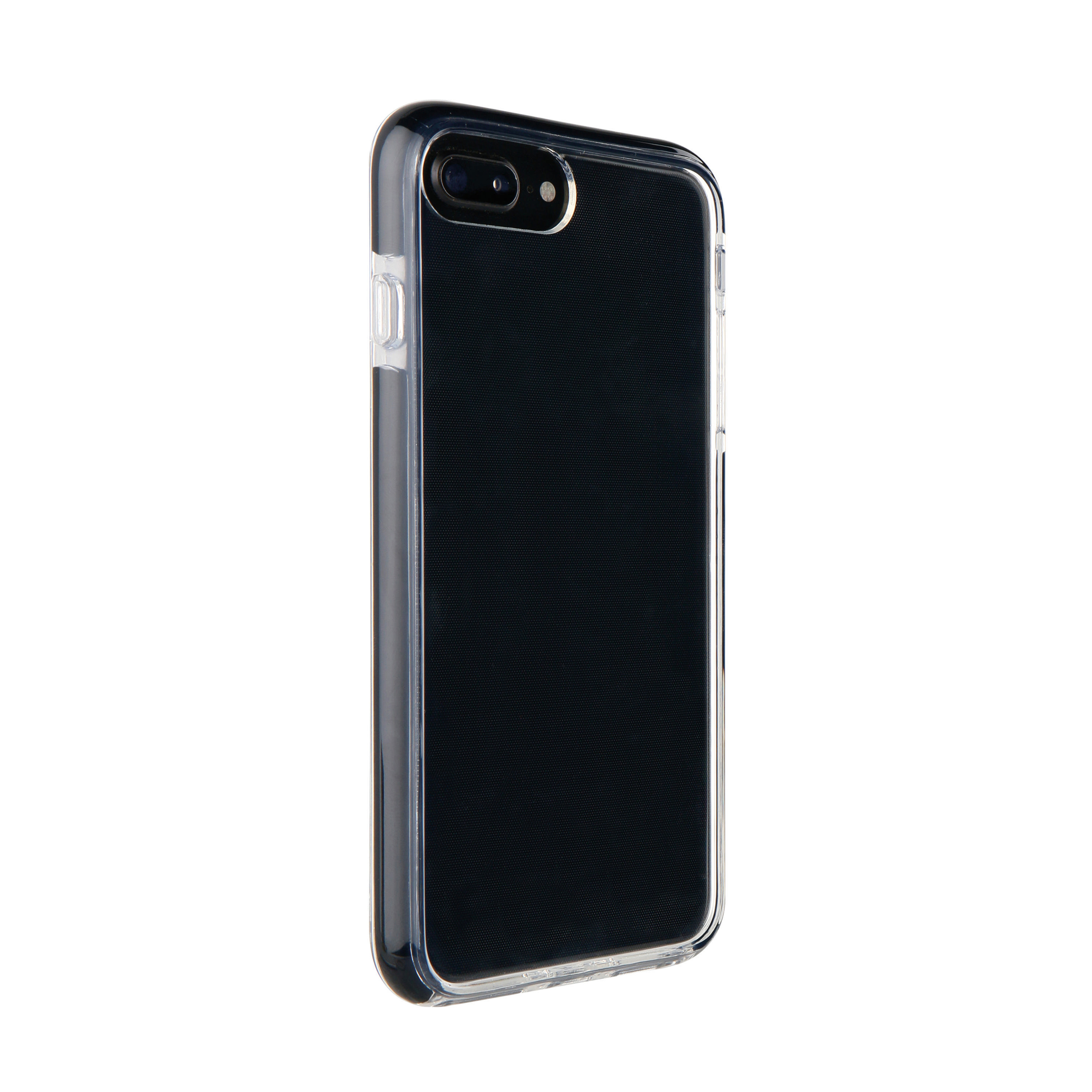 VIVANCO 61218 Transparent/Schwarz iPhone Rock iPhone Backcover, 8, Apple, Plus, 6S iPhone Solid, 7