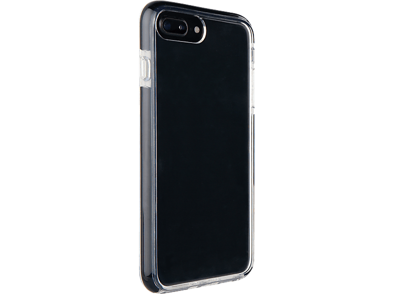 VIVANCO 61218 Rock Solid, Backcover, iPhone 6S Transparent/Schwarz iPhone 7, Plus, Apple, 8, iPhone