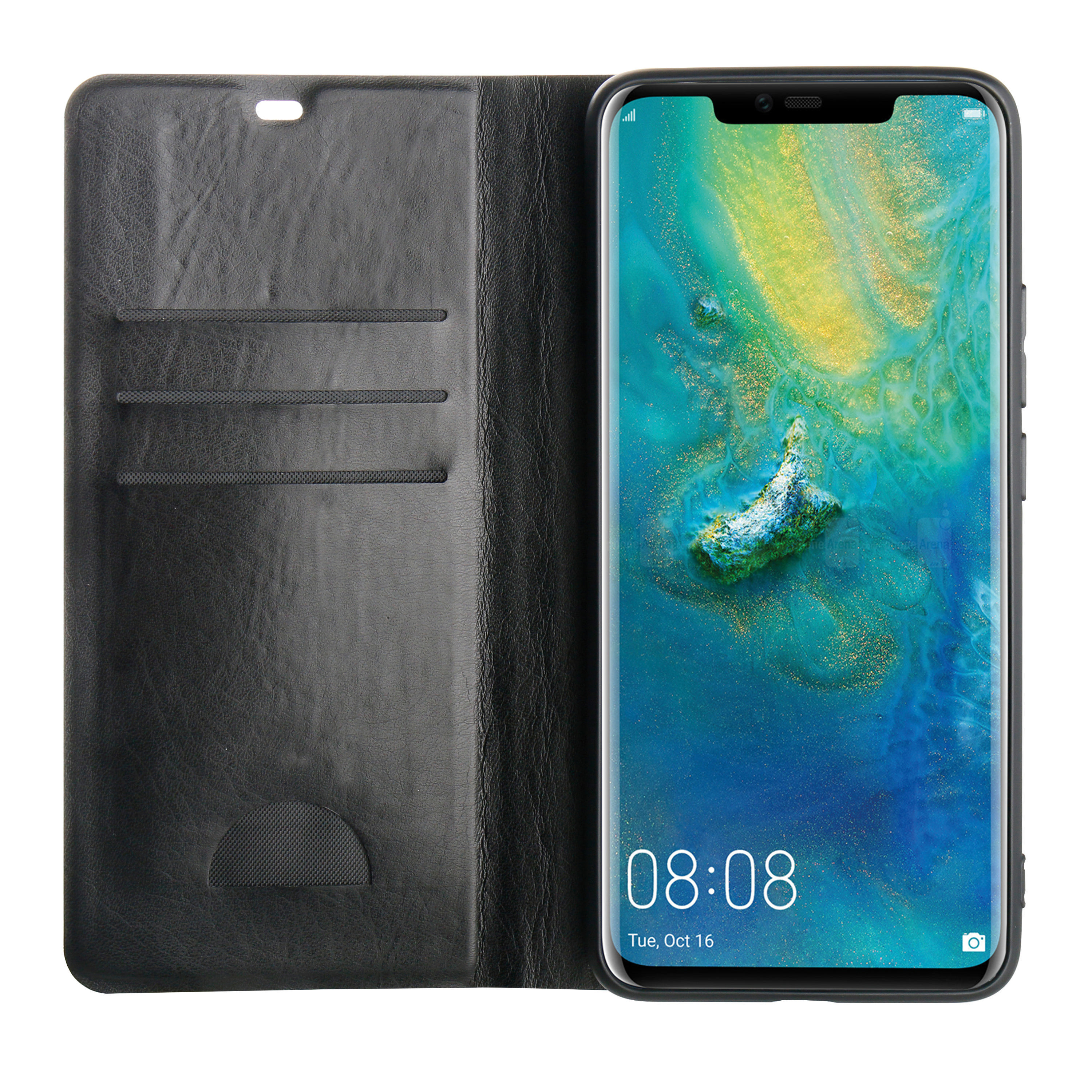 VIVANCO 61221 Premium Mate 20 Schwarz Pro, Bookcover, Huawei, Wallet