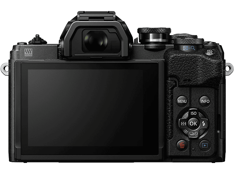 OLYMPUS OM-D E-M10 Mark IV Pancake Kit, 14-42mm F3.5-5.6, kompakte Selfie Systemkamera, 7,6 cm Display Touchscreen, WLAN