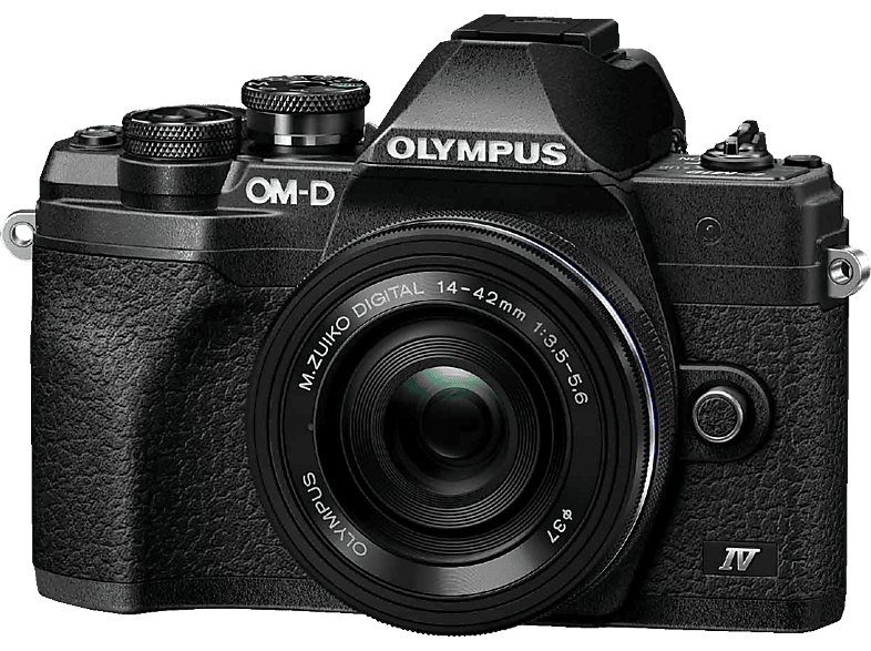 OLYMPUS OM-D E-M10 Mark IV Pancake Kit, 14-42mm F3.5-5.6, kompakte Selfie Systemkamera, 7,6 cm Display Touchscreen, WLAN