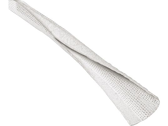 HAMA Flexwrap - Fascio di cavi in ​​tessuto (Bianco)