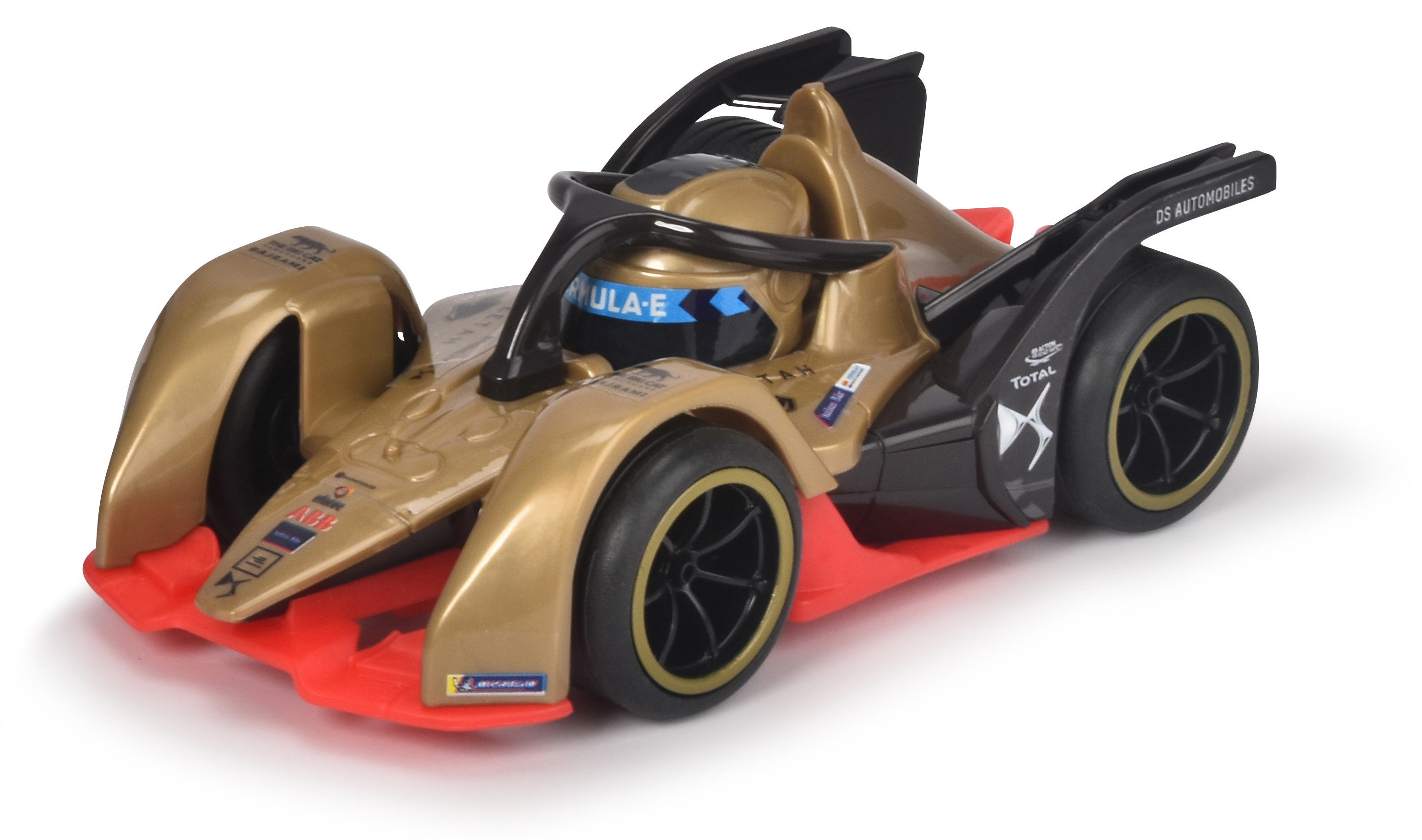 DICKIE-TOYS Formula E - Pullstring Racer, 3-sort. Spielzeugauto Mehrfarbig