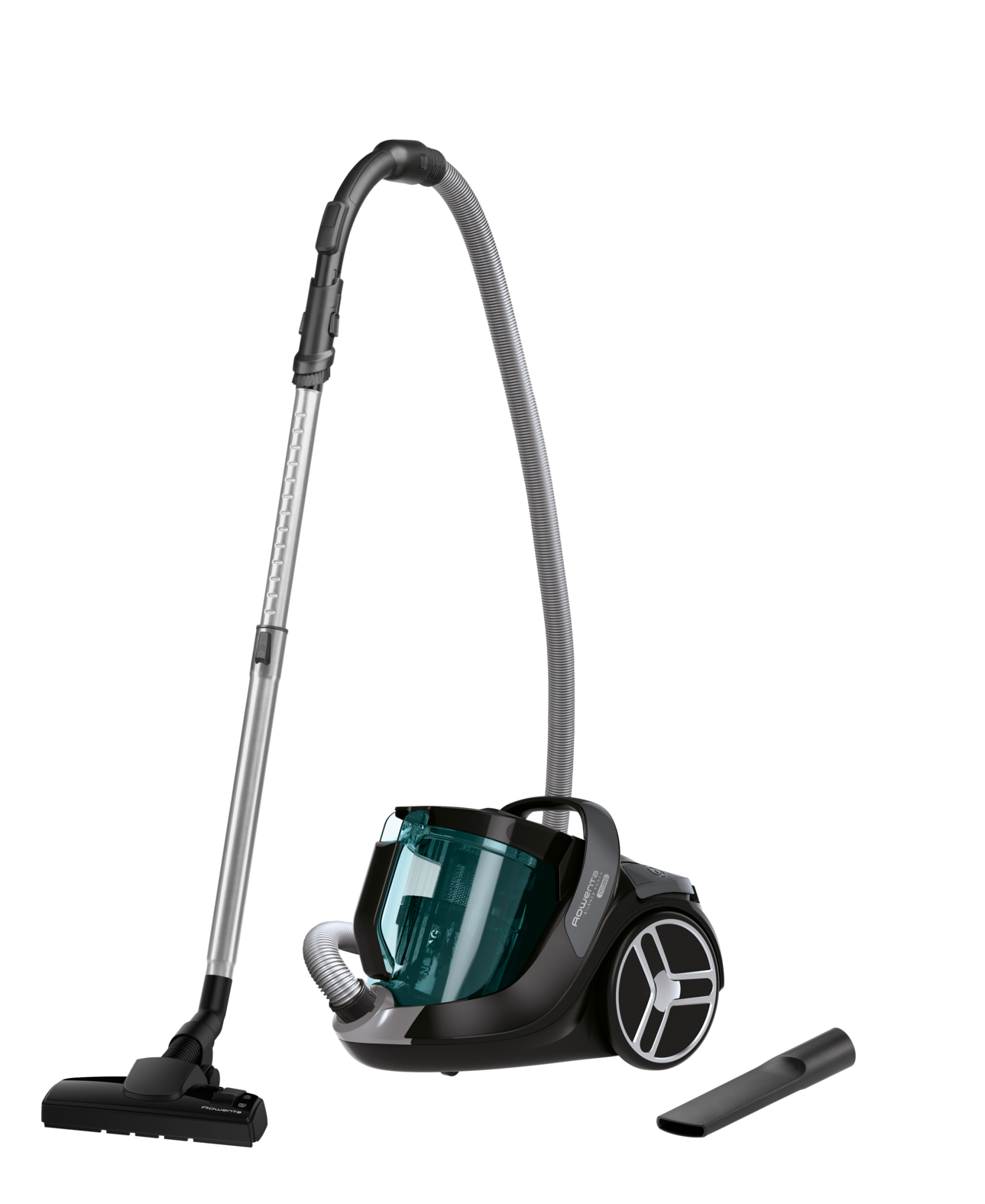 Aspirador sin bolsa - Rowenta Silence Force Cyclonic RO7212, 550W, 69dB, 2.5 l, Azul
