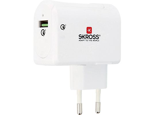 SKROSS Euro USB Charger - Caricabatterie USB (Bianco)