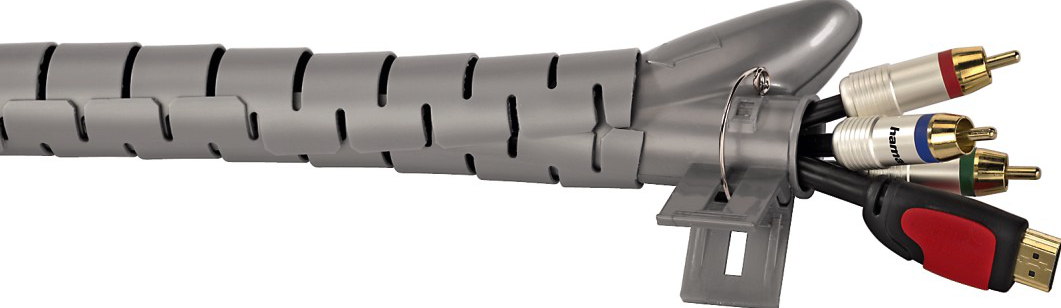 HAMA 00020601 - Tuyau de faisceau de câbles (Argent)