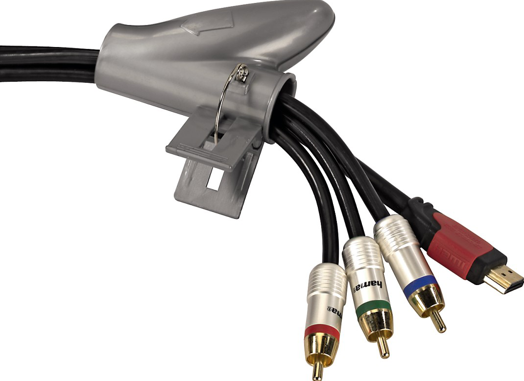 HAMA 00020601 - Tuyau de faisceau de câbles (Argent)