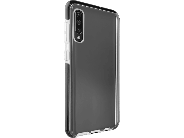 VIVANCO 61287 Galaxy Solid, Samsung, A70, Backcover, Transparent/Schwarz Rock