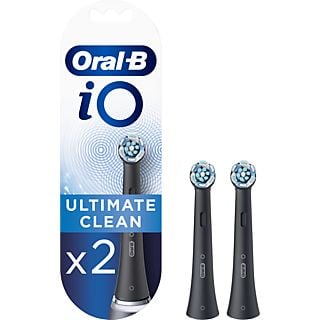 ORAL-B iO Ultimate Clean Opzetborstel Zwart (2 stuks)
