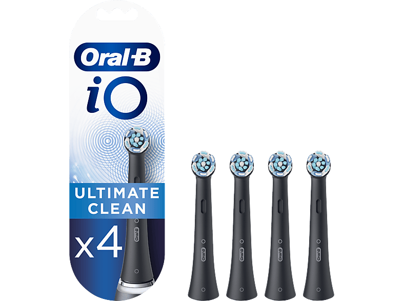 Oral-b Io Ultimate Clean Opzetborstel Zwart (4 Stuks)