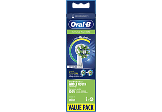 ORAL-B CrossAction Opzetborstel Wit Met CleanMaximiser (4 Stuks) Kopen ...