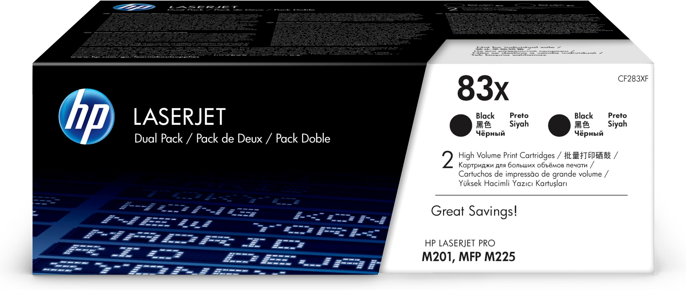 HP 83X Doppelpack Schwarz