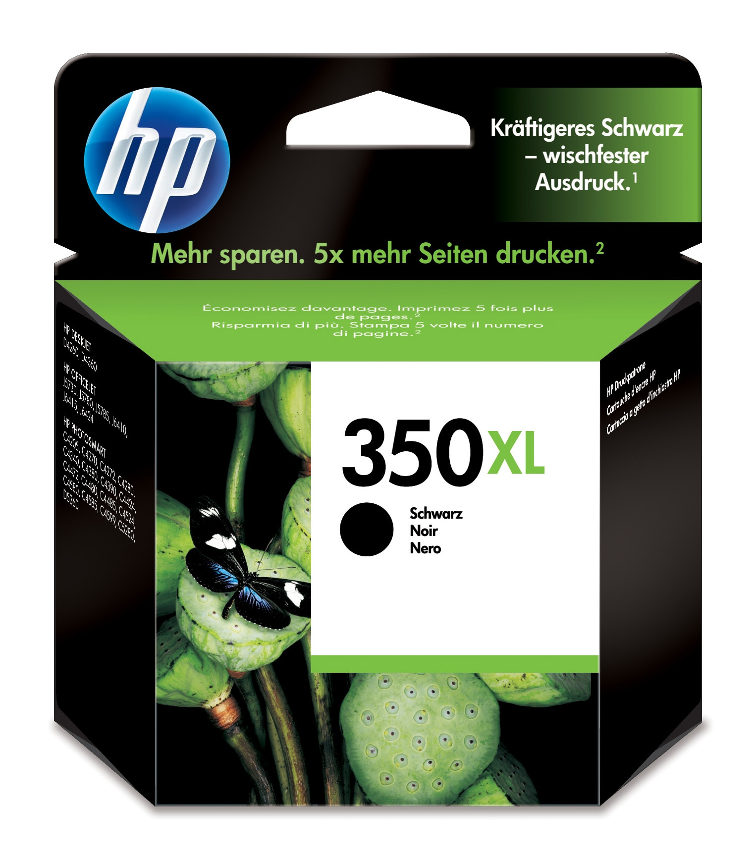 Cartucho de tinta - HP 350 XL, Negro, CB336EE