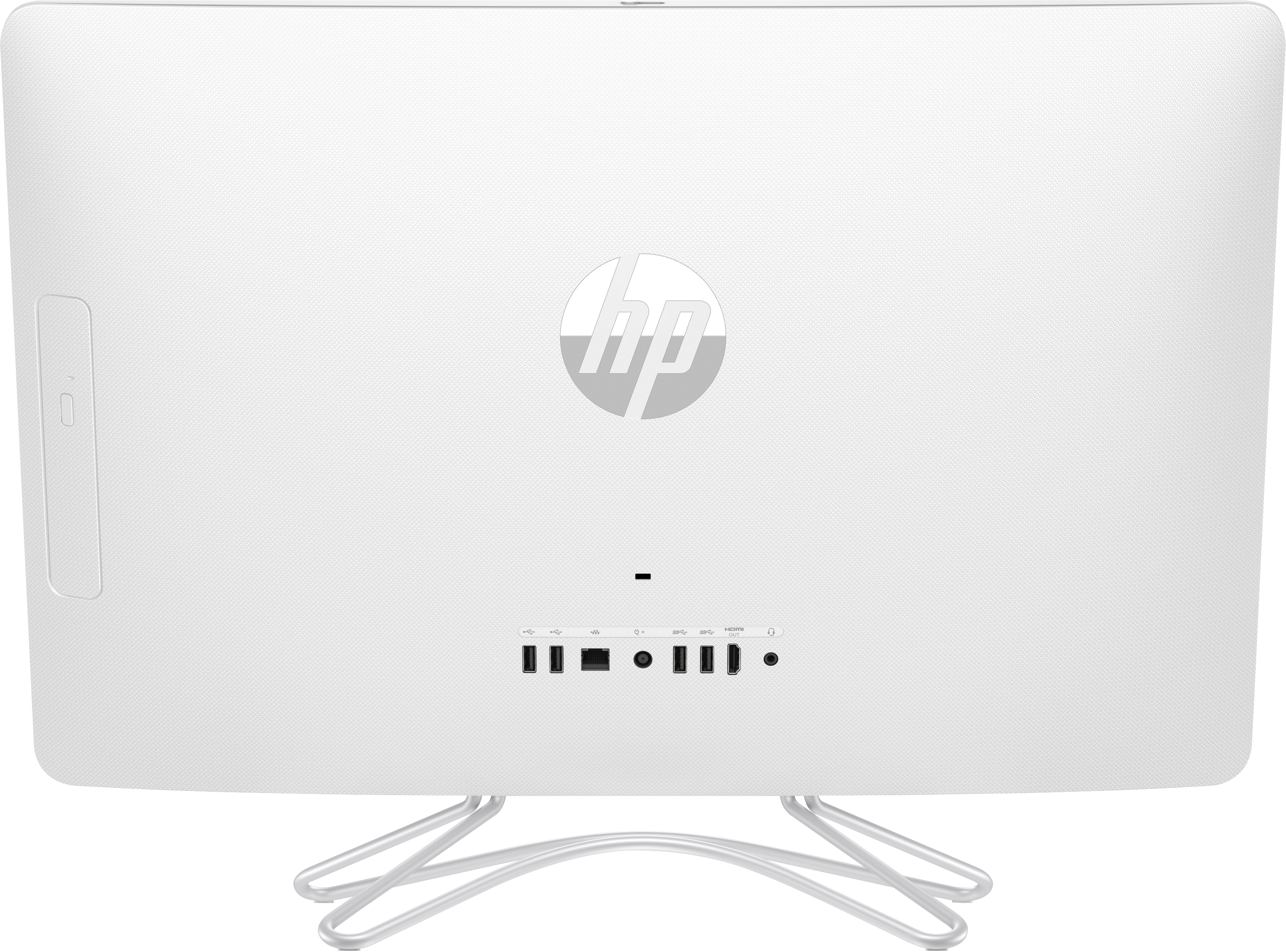 All in One - HP 24-e001ns, I3-7100U, 8 GB RAM, 1 TB, 23.8 pulgadas, Full HD, Blanco nieve