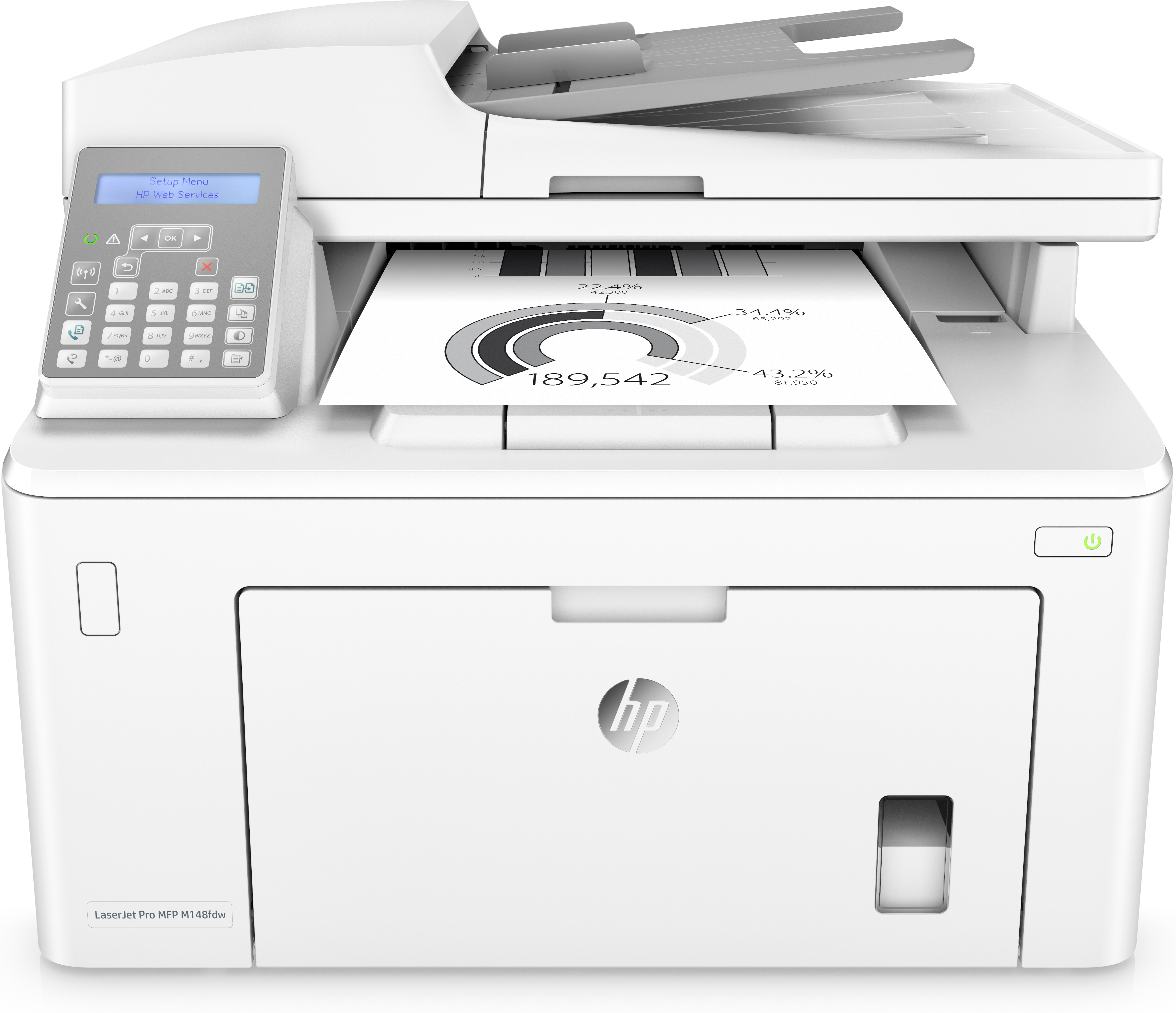Hp Laserjet M148fdw impresora monocromo pro wifi copia escanea fax 28 ppm 1200 x1200 dpi usb blanco 28ppm